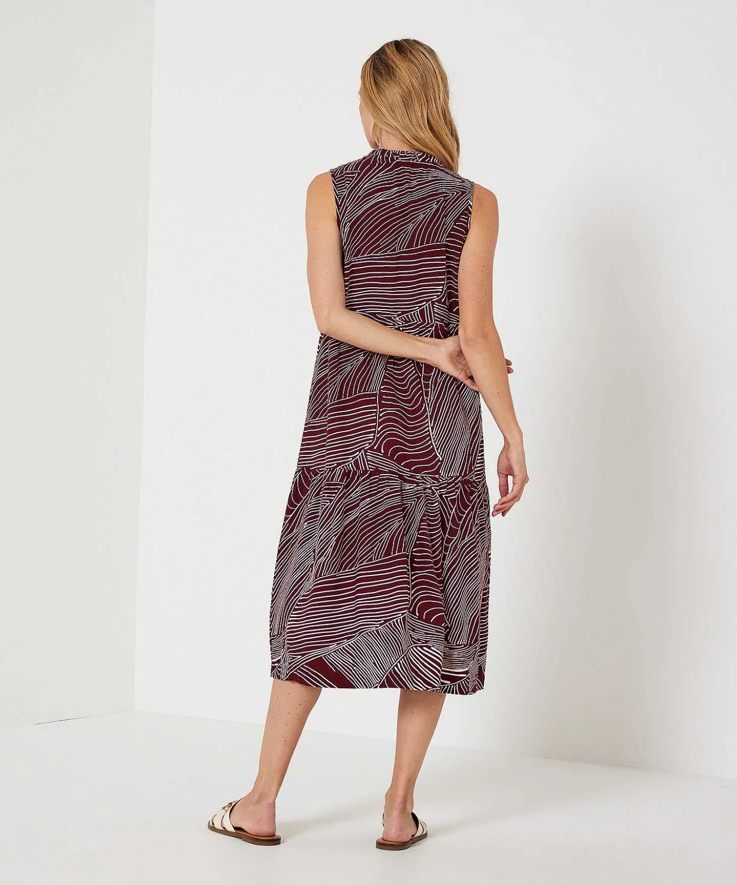 Kyra Vestido De Rayas Estampado De Lineas Ria