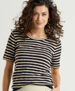 Leo & Ugo Jersey Rayas Orillas Lurex
