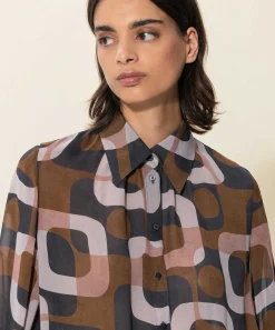 Luisa Cerano Blusa Estampado Grafico