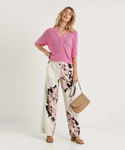 Luisa Cerano Cardigan De Hilo Con Cintas