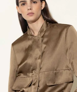 Luisa Cerano Cazadora Bomber Sedosa