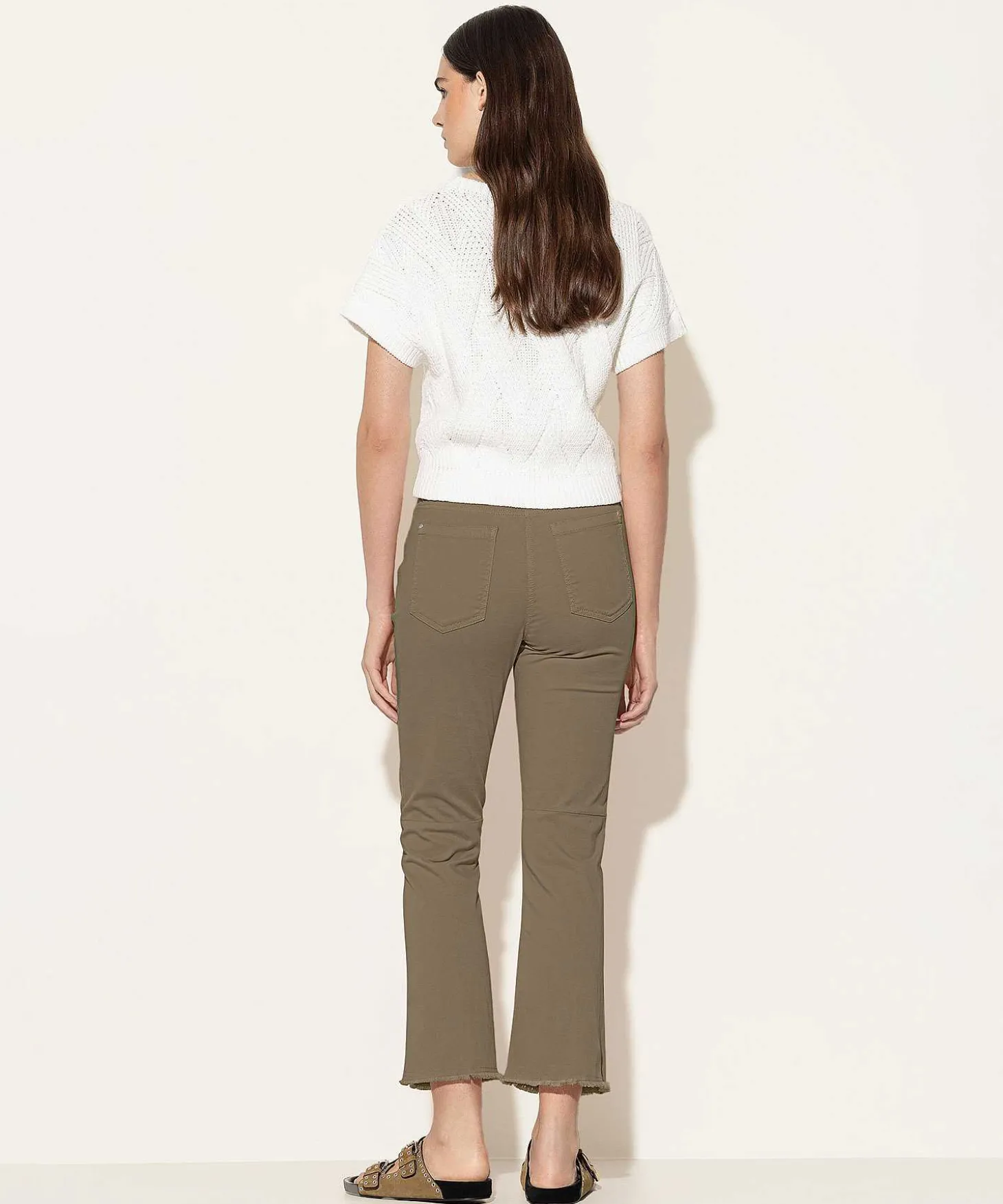 Luisa Cerano Kick Flare Pantalones Suaves
