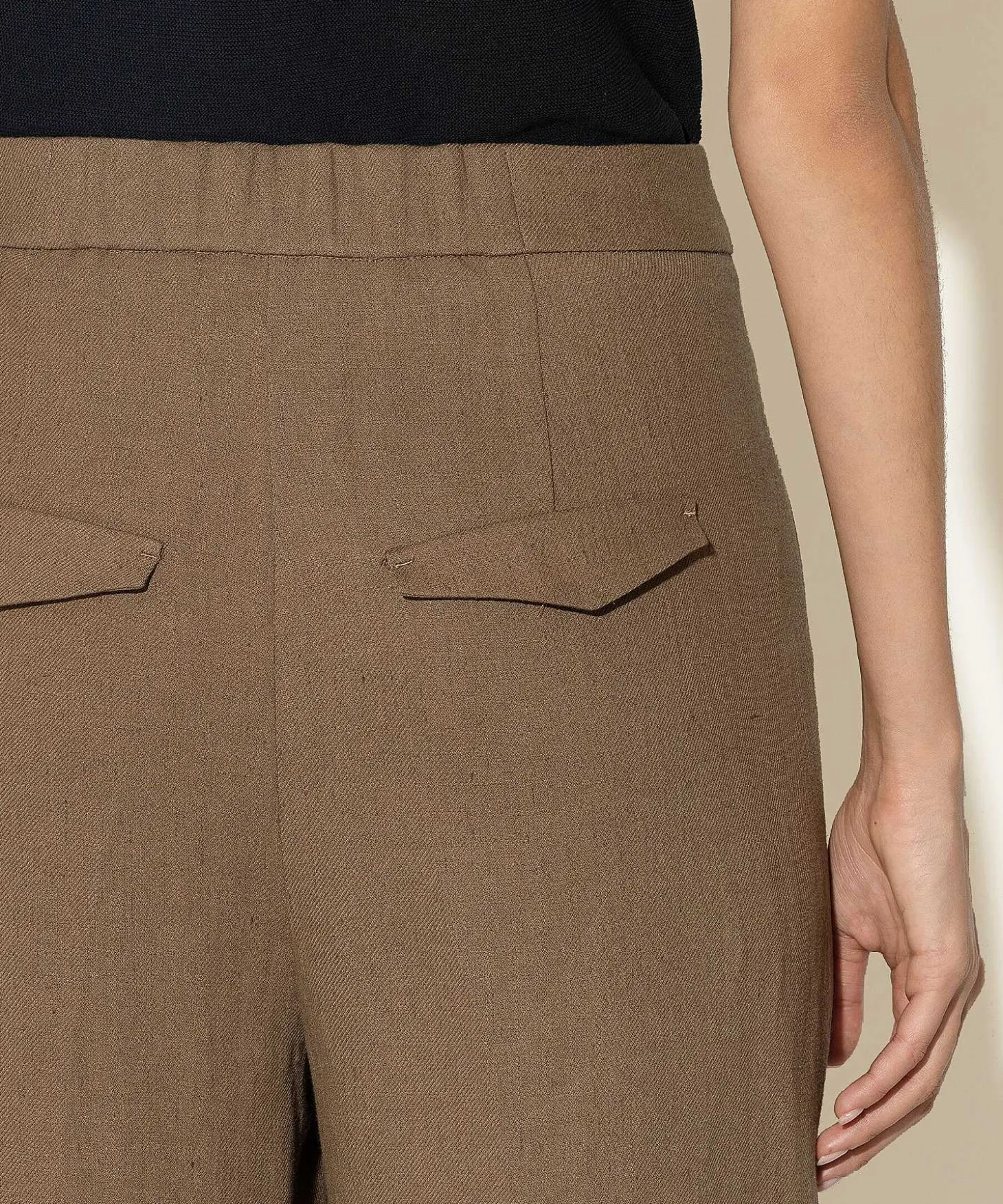 Luisa Cerano Pantalones Anchos De Mezcla De Lino