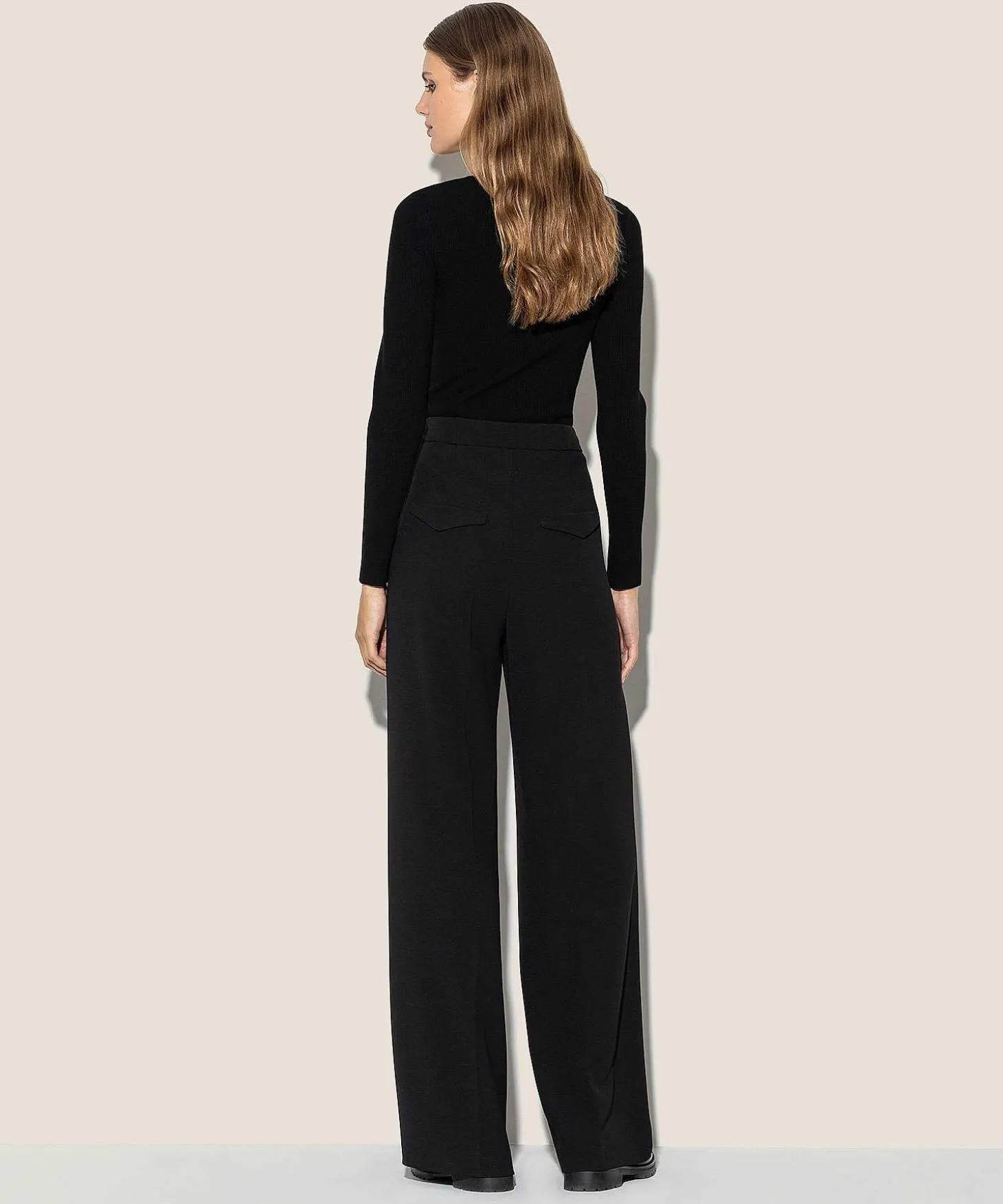 Luisa Cerano Pantalones Anchos De Crepe Ligero