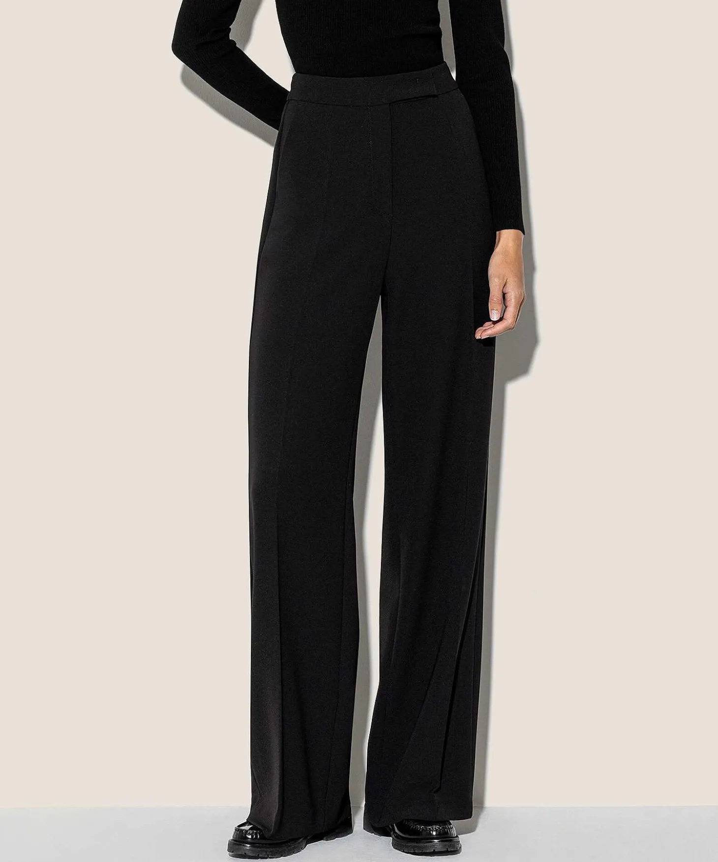 Luisa Cerano Pantalones Anchos De Crepe Ligero