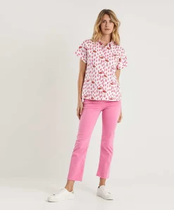 Luisa Cerano Pantalones Kick Flare Algodon Suave