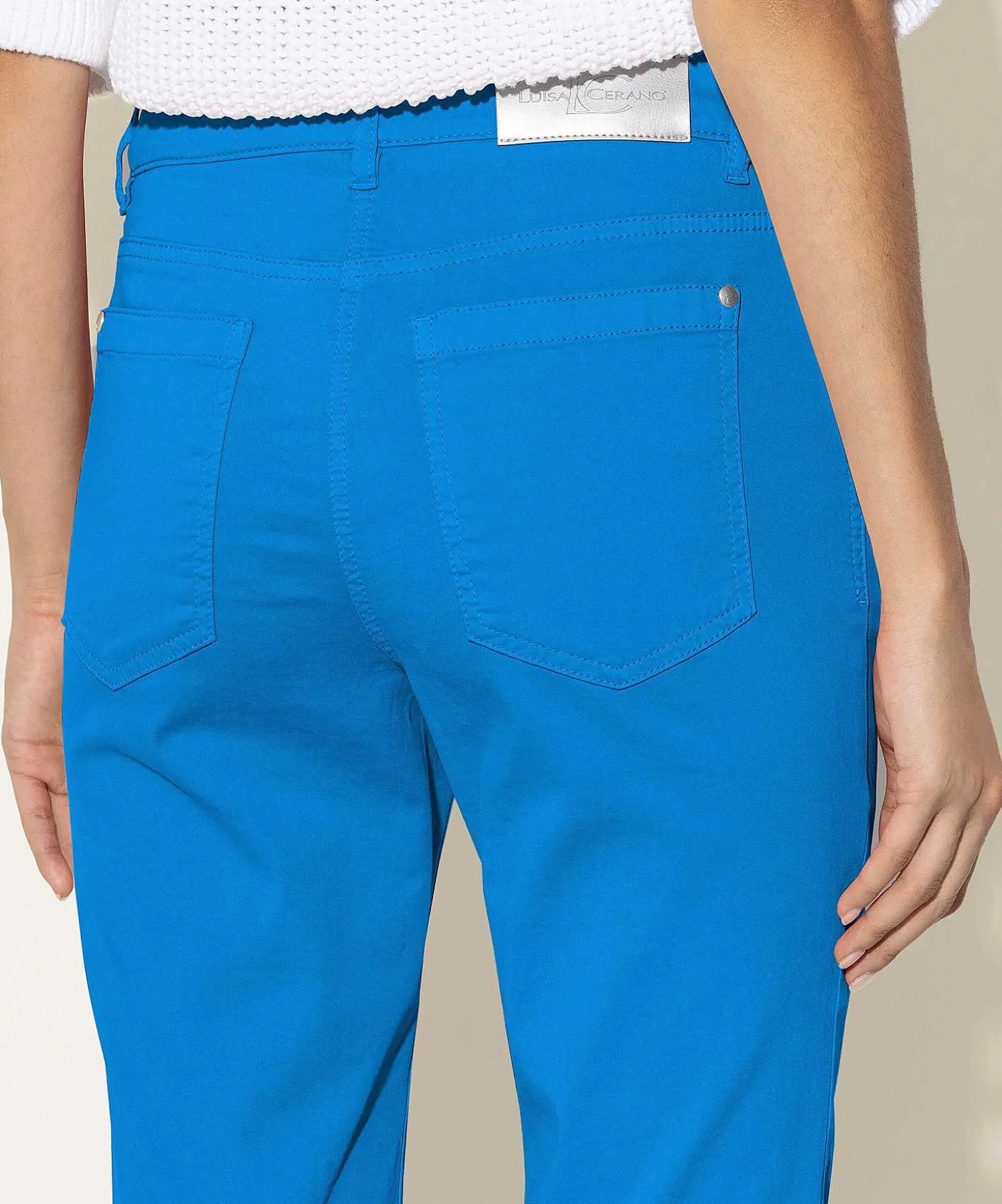 Luisa Cerano Pantalones Kick Flare Algodon Suave
