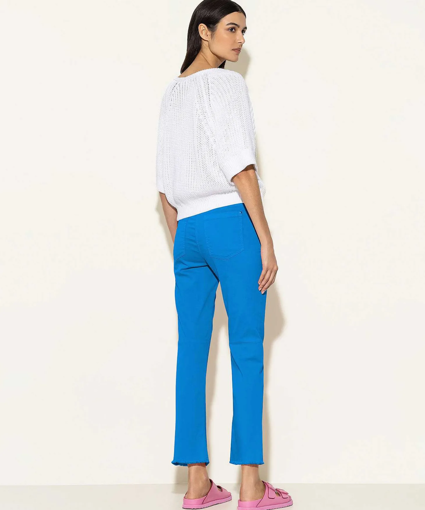 Luisa Cerano Pantalones Kick Flare Algodon Suave