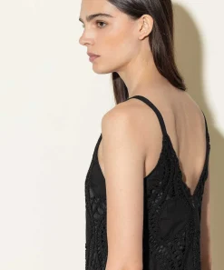 Luisa Cerano Vestido Sin Mangas De Ganchillo