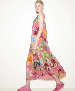 Luisa Cerano Vestido Sin Mangas Estampado Flores Tropicales