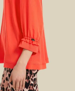 Marc Cain Blusa Deportiva Camisa Japonesa 'Seda'
