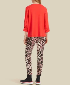 Marc Cain Blusa Deportiva Camisa Japonesa 'Seda'