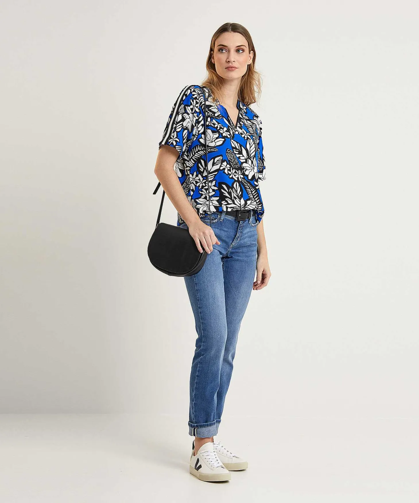 Marc Cain Blusa Deportiva Estampado De Hojas