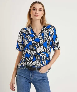 Marc Cain Blusa Deportiva Estampado De Hojas