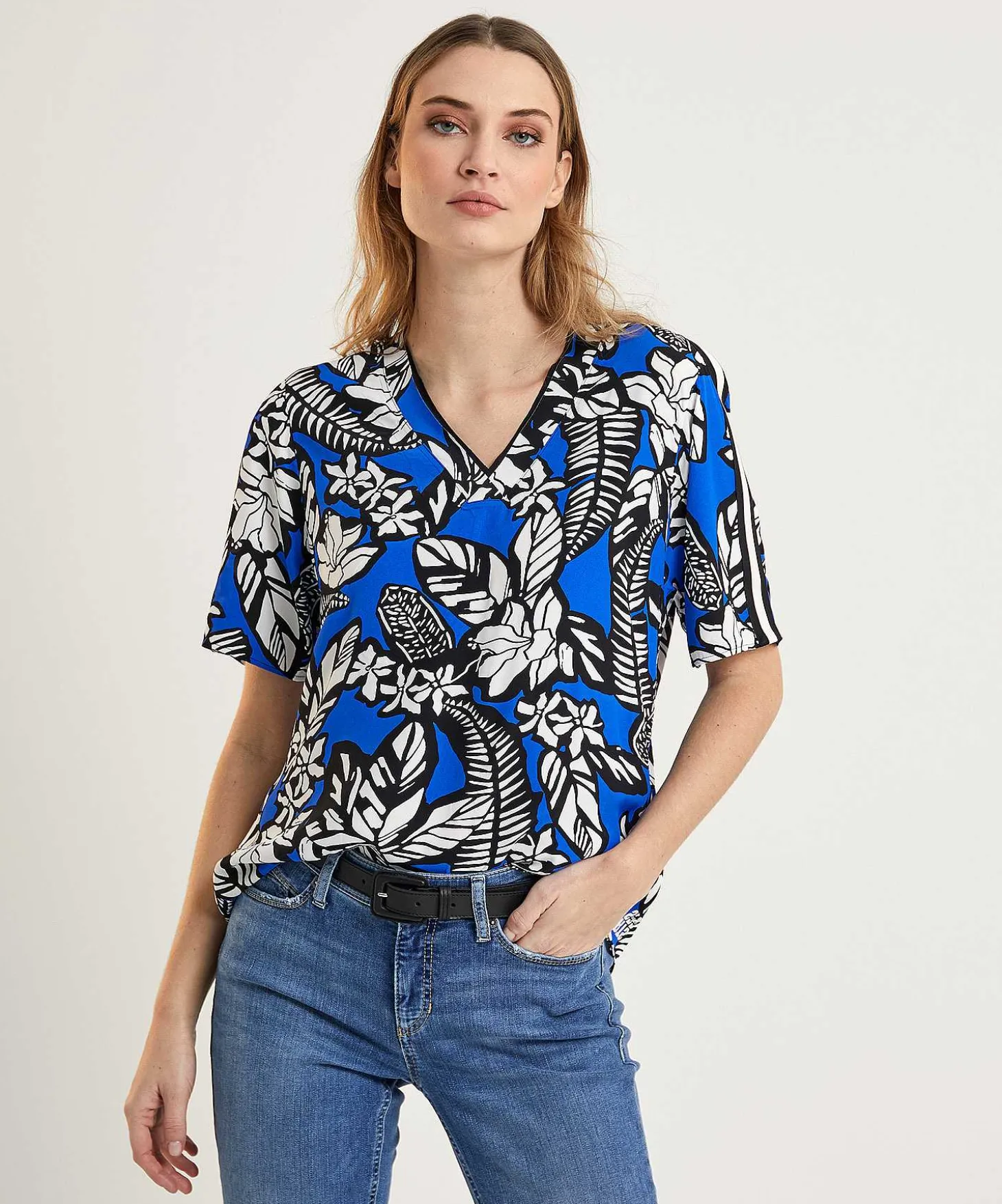 Marc Cain Blusa Deportiva Estampado De Hojas