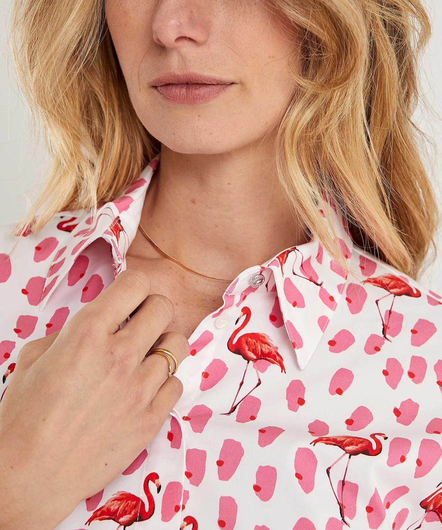 Marc Cain Blusa Popelina Flamenco