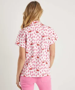 Marc Cain Blusa Popelina Flamenco