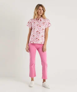 Marc Cain Blusa Popelina Flamenco