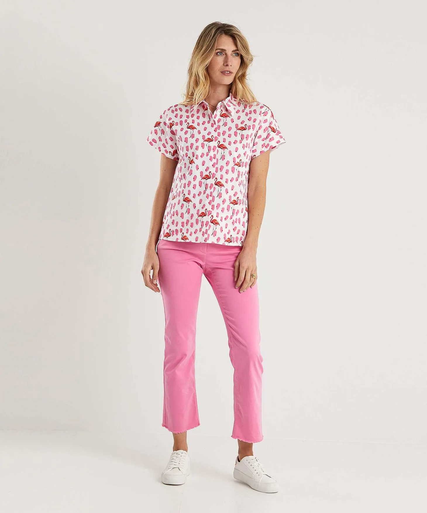 Marc Cain Blusa Popelina Flamenco