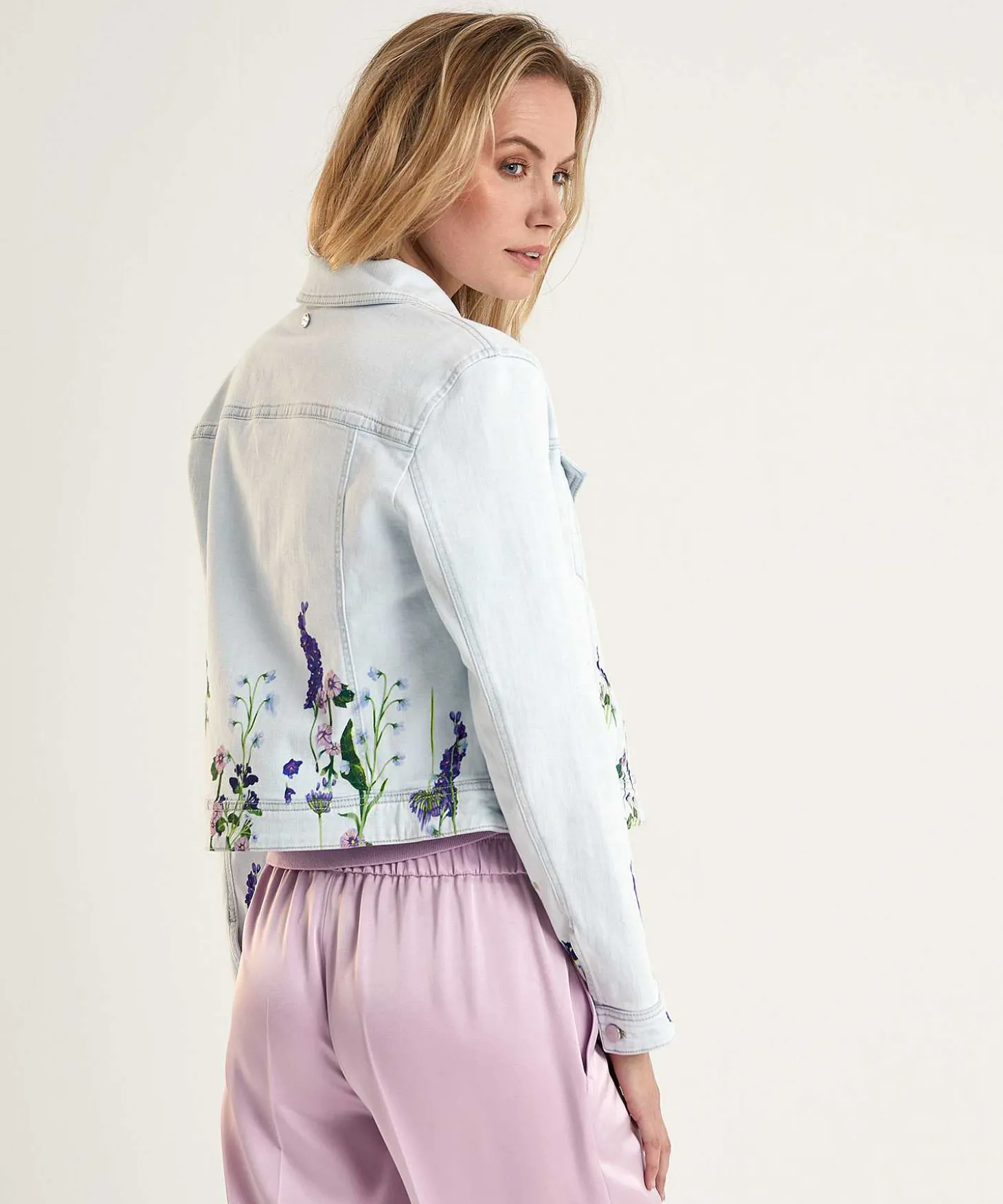 Marc Cain Chaqueta Vaquera Estampado Floral