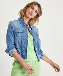 Marc Cain Chaqueta Vaquera Con Flecos