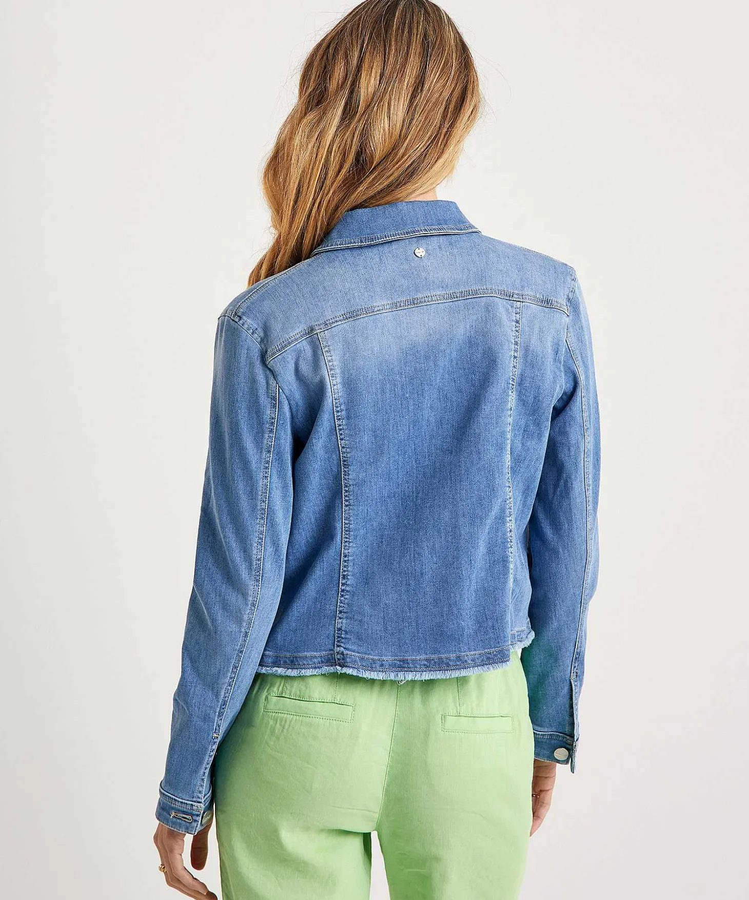 Marc Cain Chaqueta Vaquera Con Flecos