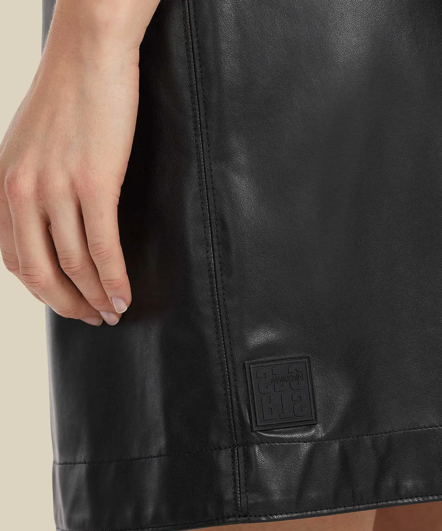 Marc Cain Falda Deportiva Cuero Vegano