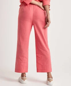 Marc Cain Pantalon Deportivo Cropped Mezcla De Lino Wusu