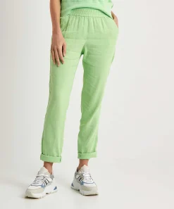 Marc Cain Pantalones De Mezcla De Lino Roanne