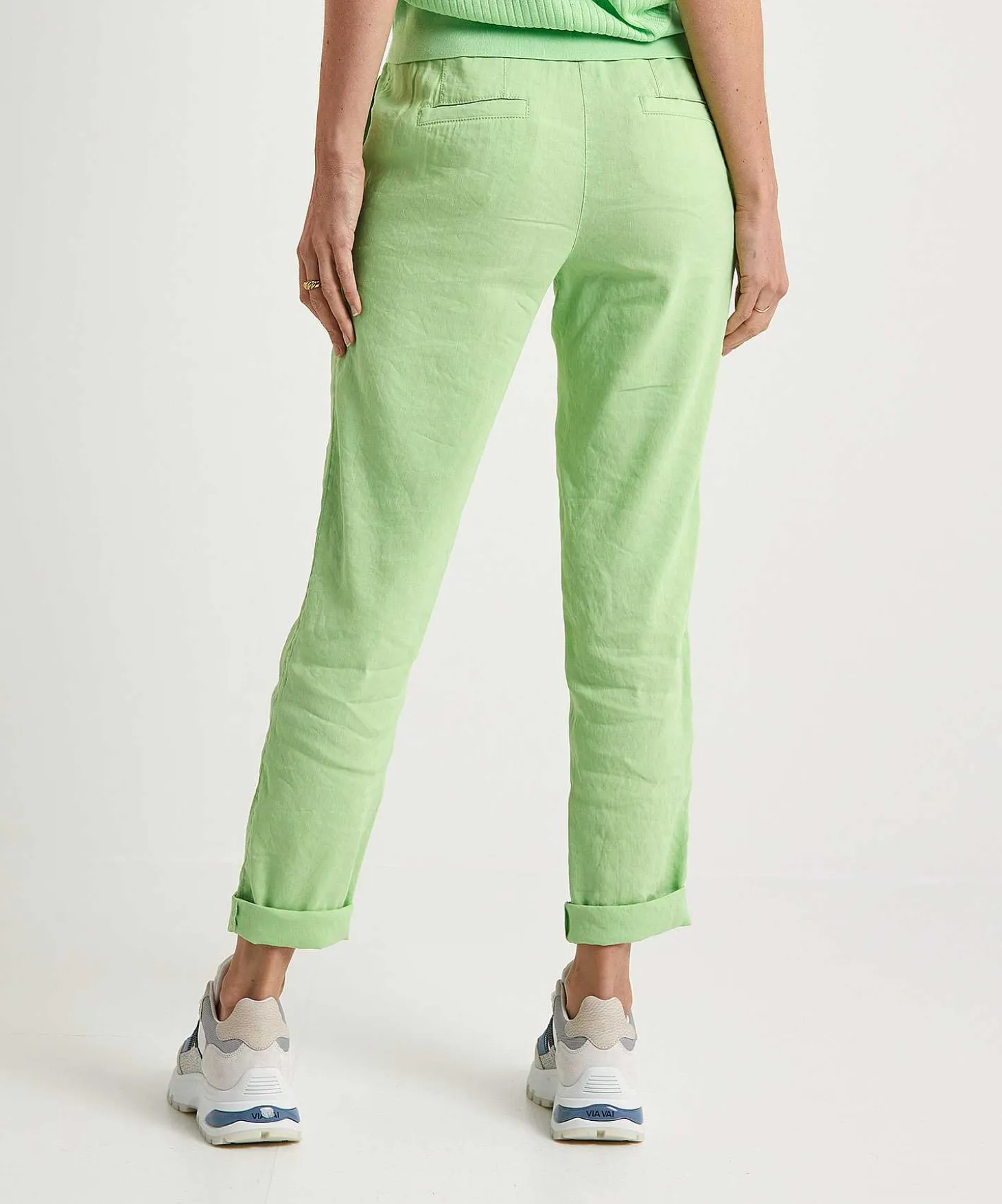 Marc Cain Pantalones De Mezcla De Lino Roanne