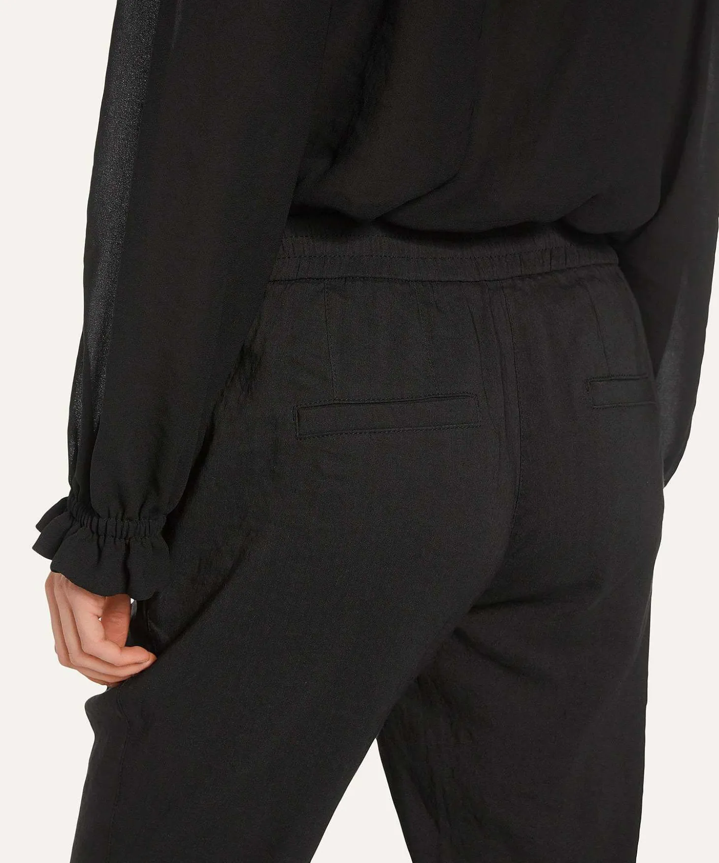 Marc Cain Pantalones De Mezcla De Lino Roanne