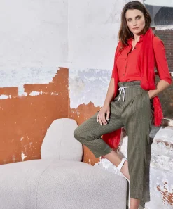 Marc Cain Pantalones Paperbag
