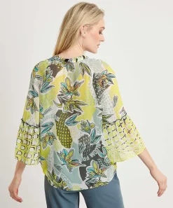 Marc Cain Sports Blusa Transparente Estampado Floral