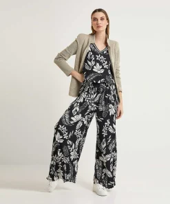 Marc Cain Top Deportivo Plisado Con Estampado Floral