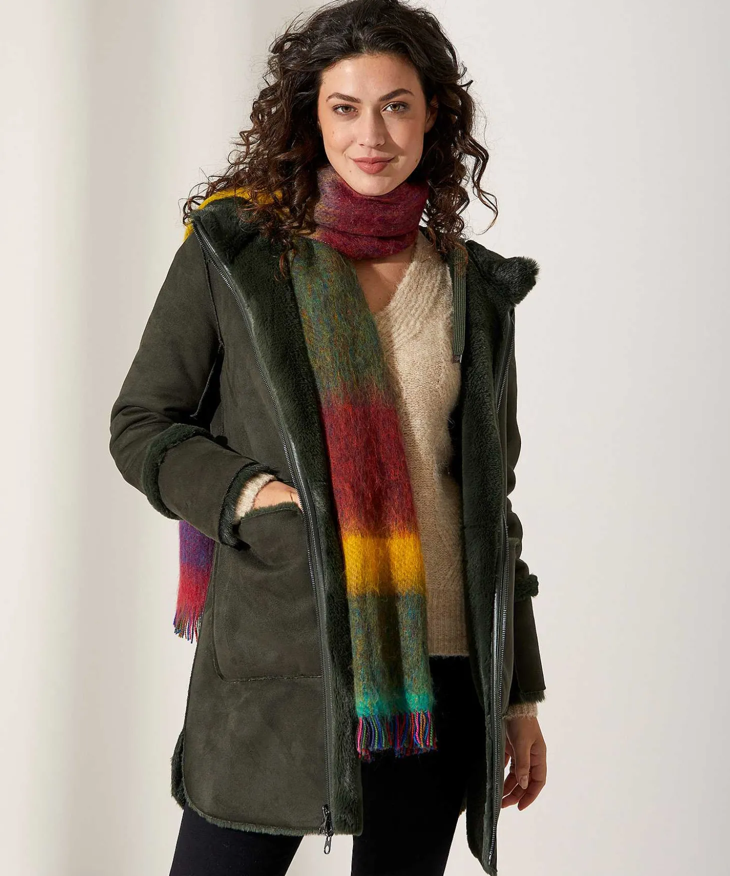 Milestone Chaqueta Reversible De Piel Divertida Maggy