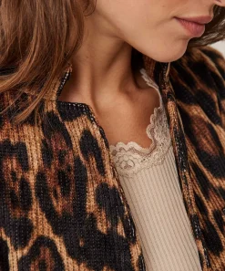 Ml Collections Blazer De Chenilla Con Estampado De Leopardo