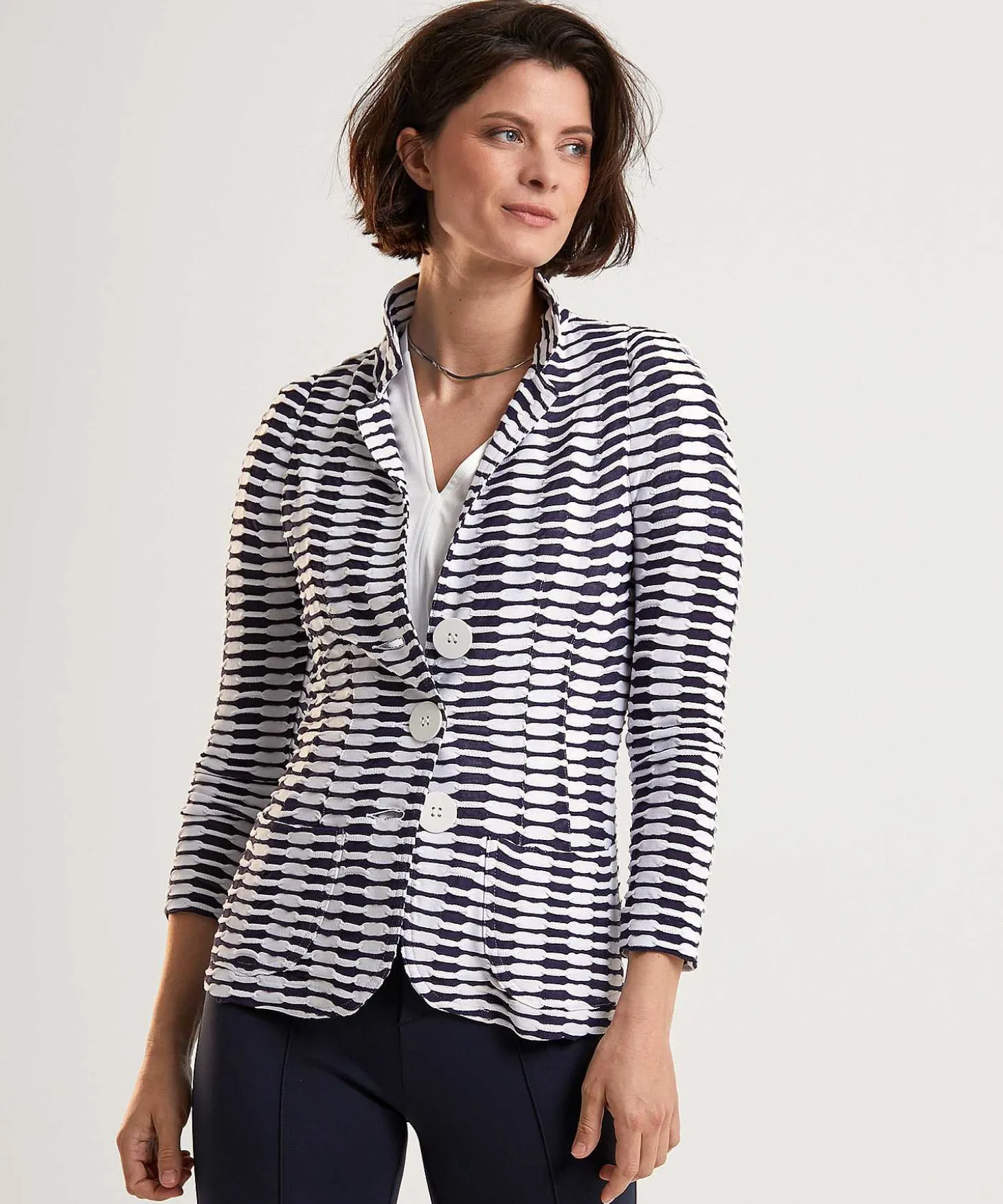 Ml Collections Blazer Estructura Ondulada