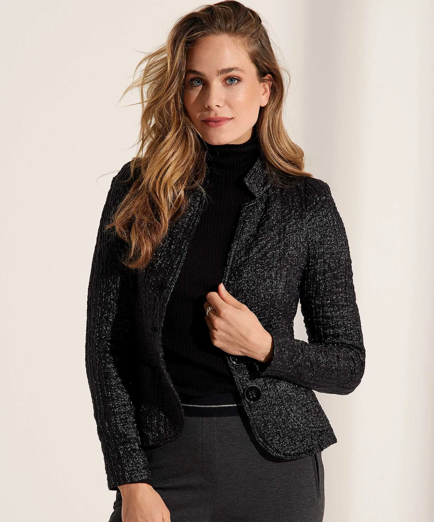 Ml Collections Blazer Estructurado Metalico