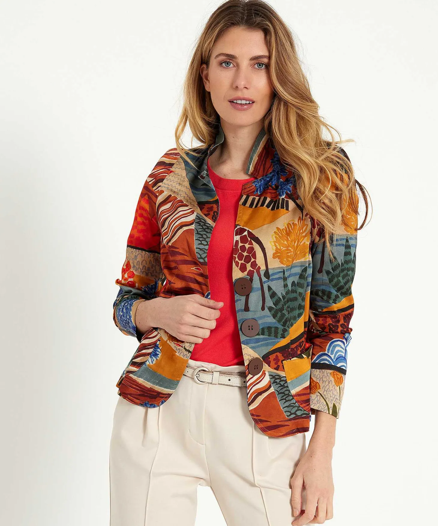 Ml Collections Blazer Saten Fancy Animal