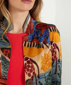Ml Collections Blazer Saten Fancy Animal