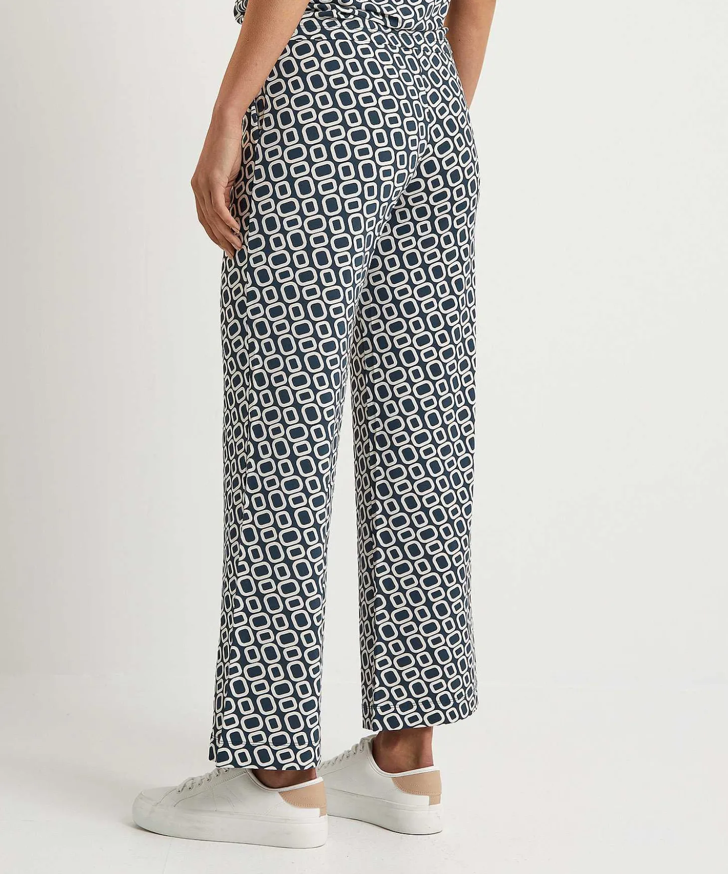 No Man'S Land Pantalones Palazzo Recortados Slinky Retro