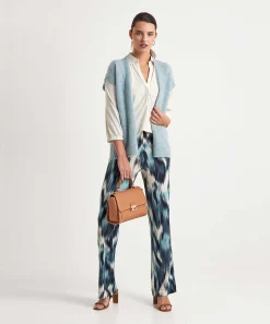 No Man'S Land Slinky Palazzo Pantalones Tie-Dye