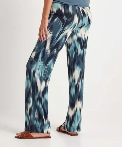 No Man'S Land Slinky Palazzo Pantalones Tie-Dye
