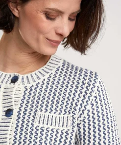 Oui Cardigan Corto Bicolor