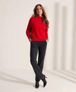 Oui Jersey De Cuello Alto En Mezcla De Lana