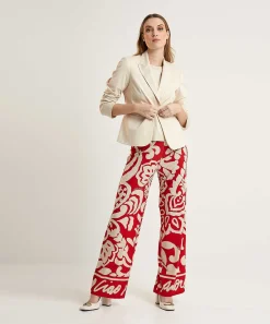 Oui Slinky Pantalones Palazzo Estampado