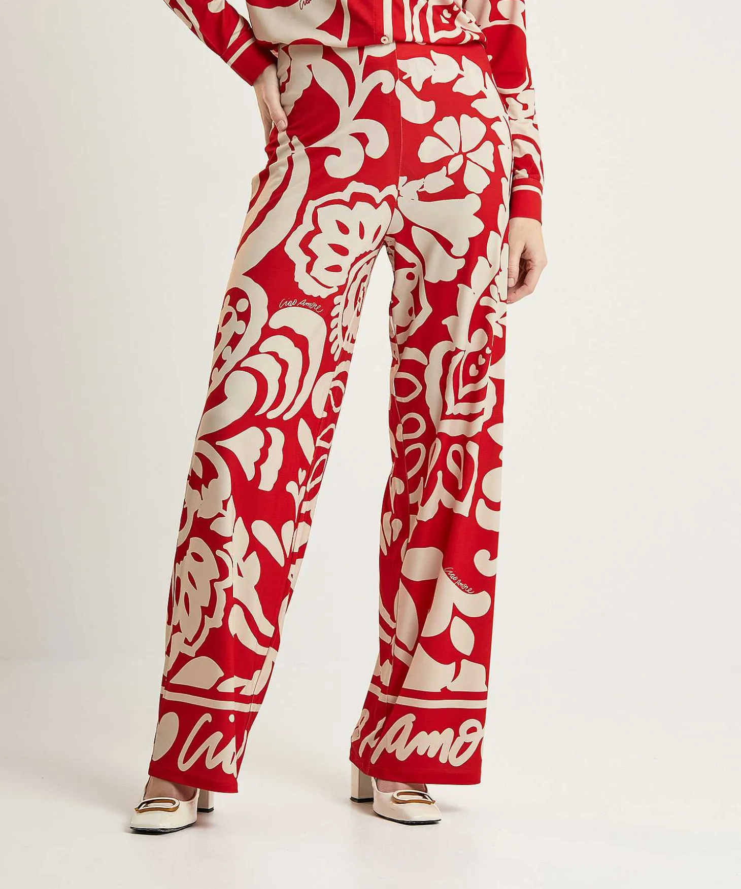 Oui Slinky Pantalones Palazzo Estampado