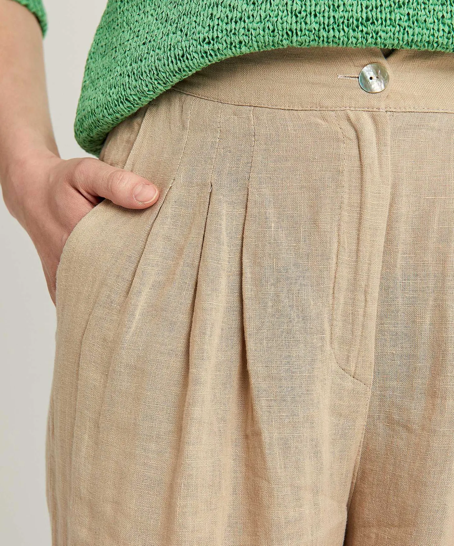 Pantalon Ancho De Lino By-Bar Eli
