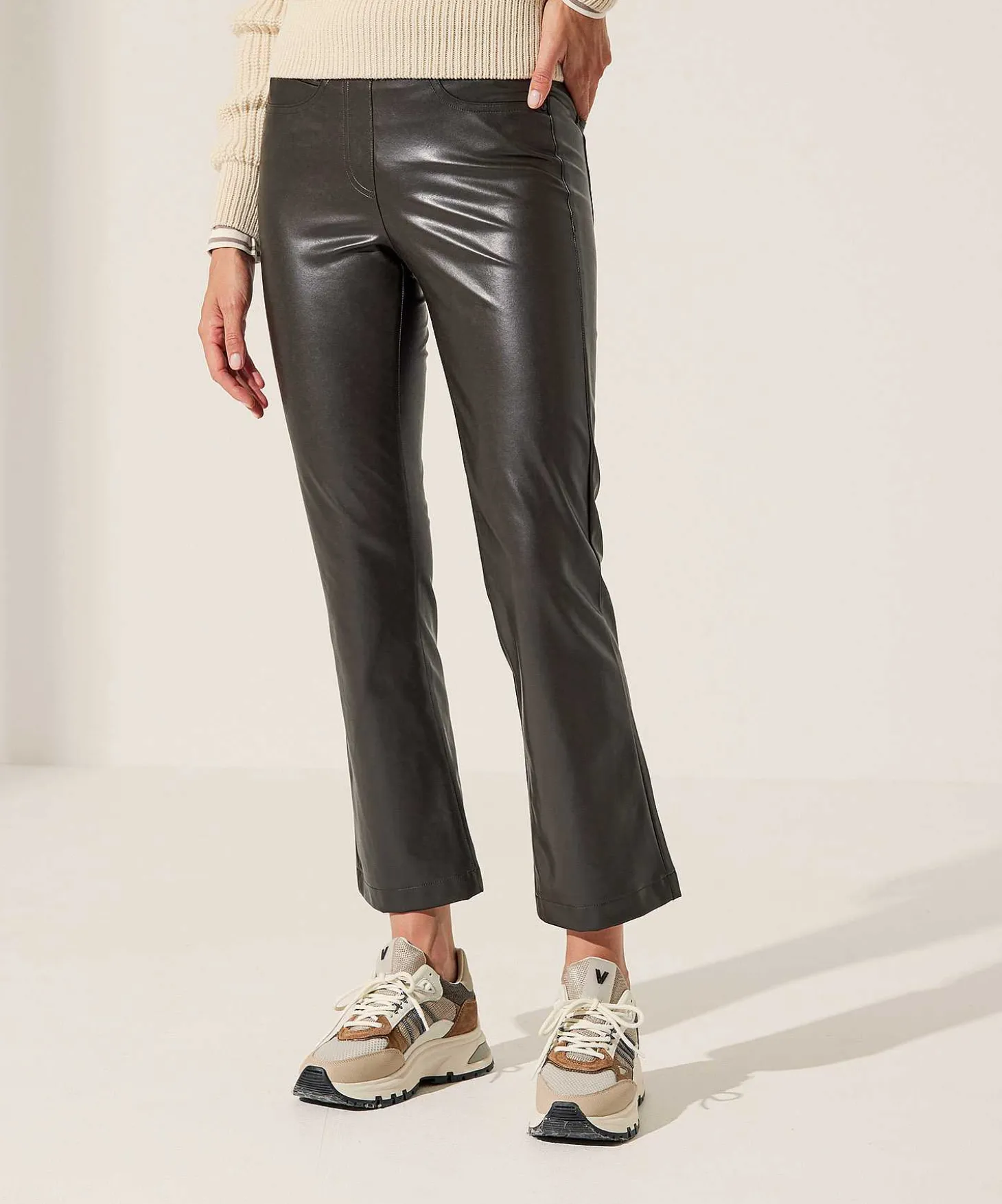 Pantalon Cambio Easy Kick Piel Vegana Felice