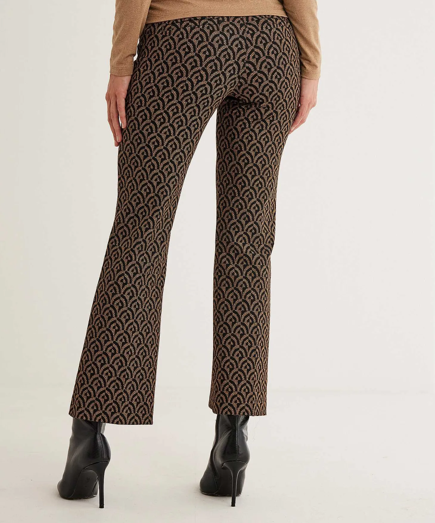 Pantalon Cambio Kick Flare Jacquard Lurex Faith
